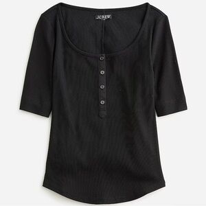 NWT J.Crew Vintage Rib Henley T-shirt Size Small